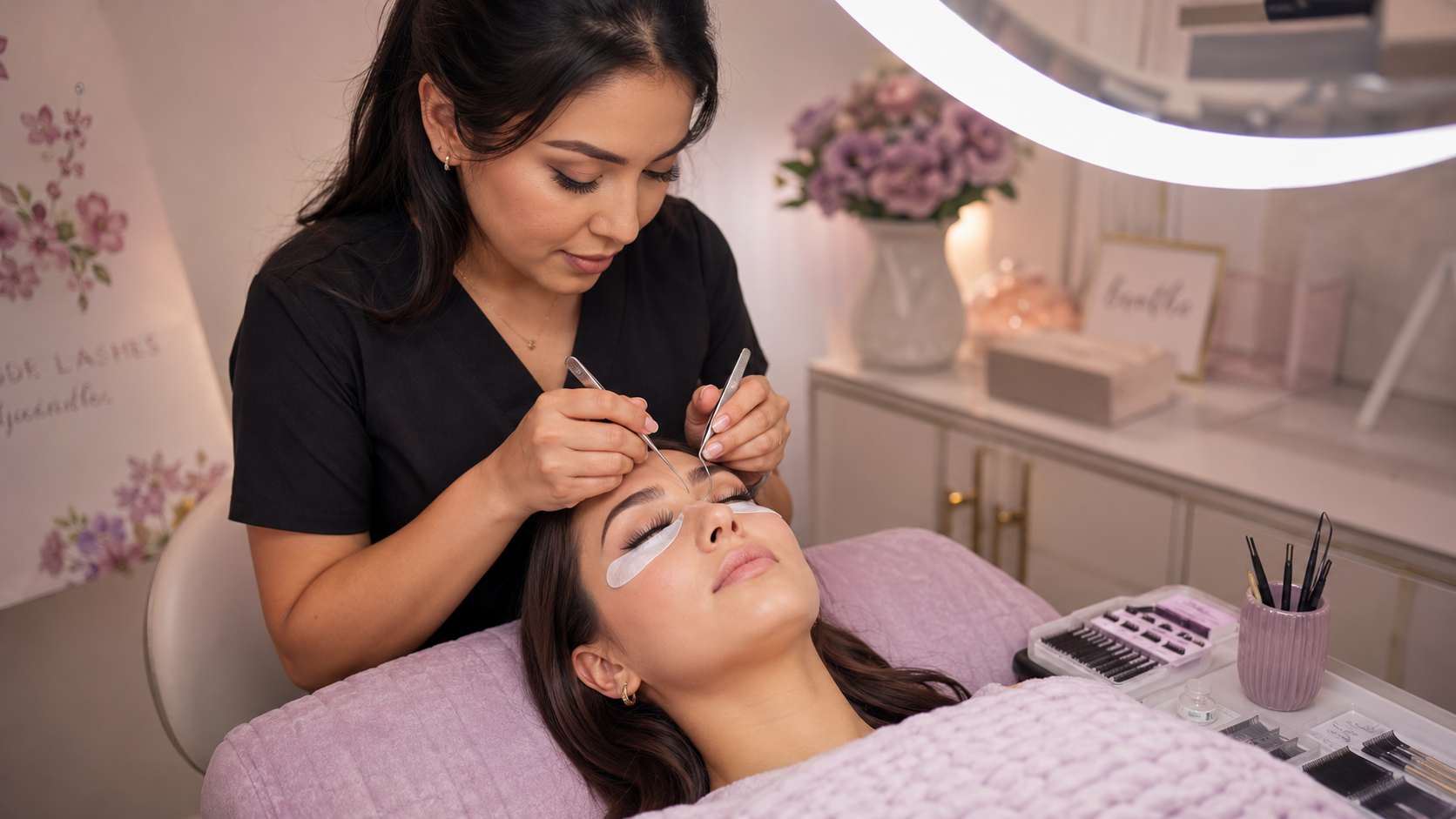 Eyelash extensions service in Sacramento